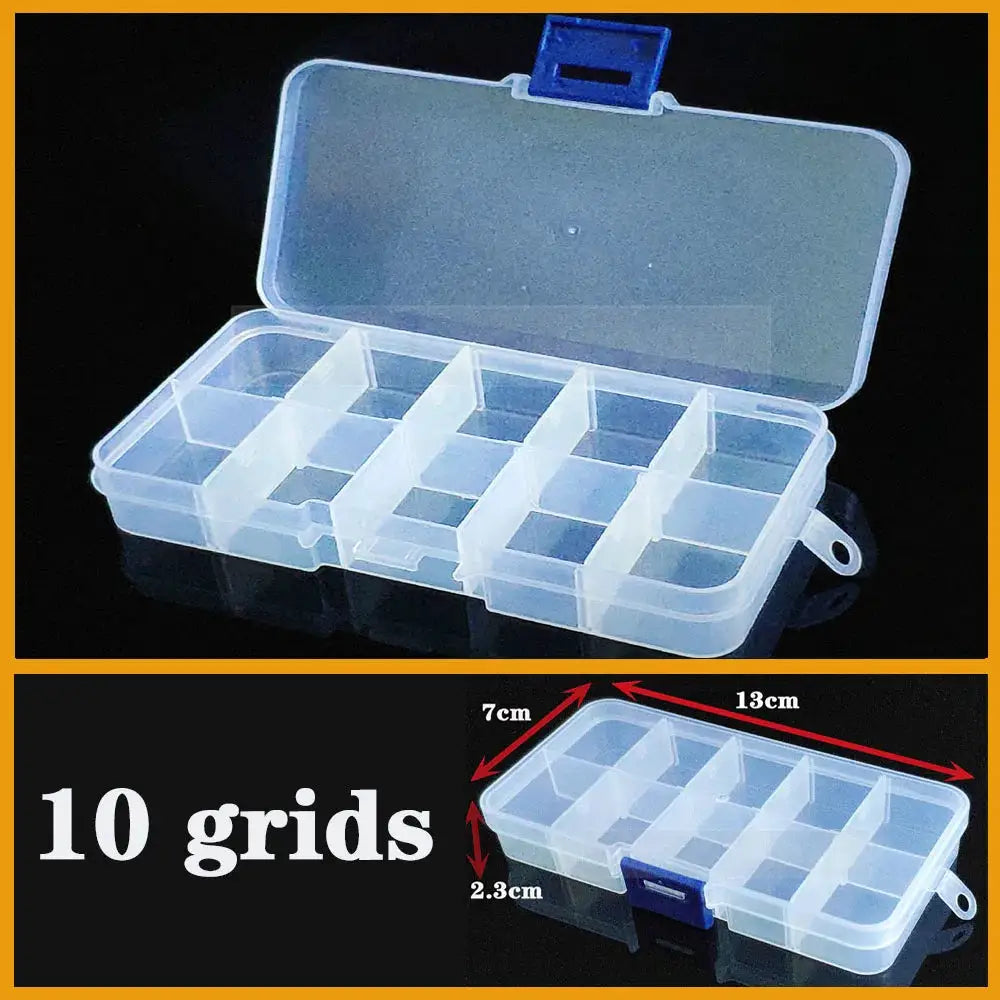 Transparent Plastic box Screw Compartment Box Jewelry Earring Display Case Container Clear Terminal Organizer Tool Storage boxes from PriceLows™