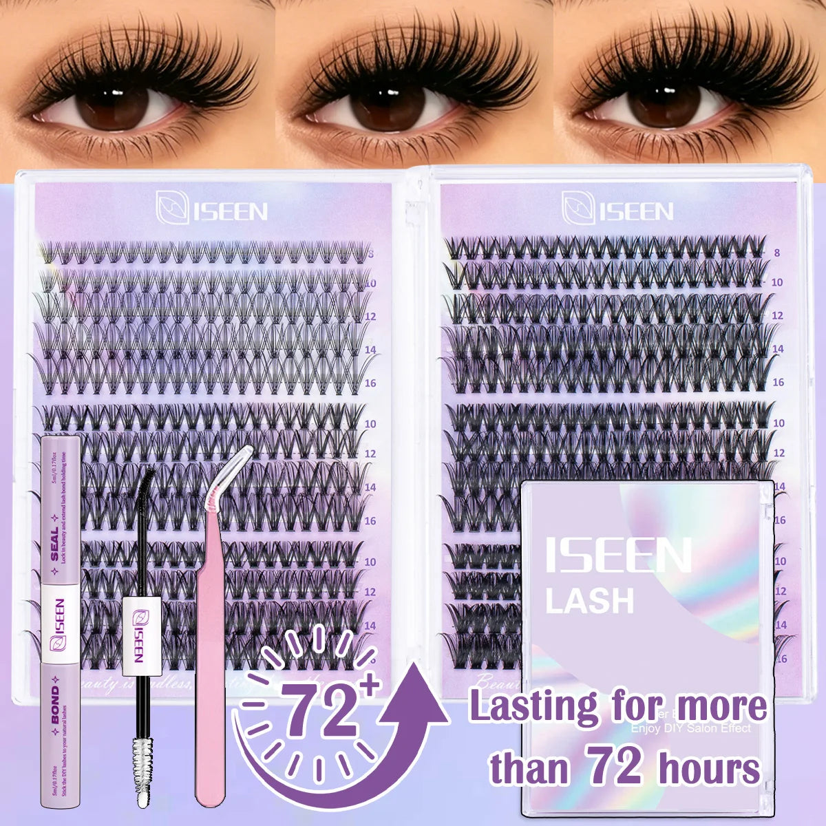 Lash Clusters Kit | 8 To 16Mm C Curl | Wispy Natural Set