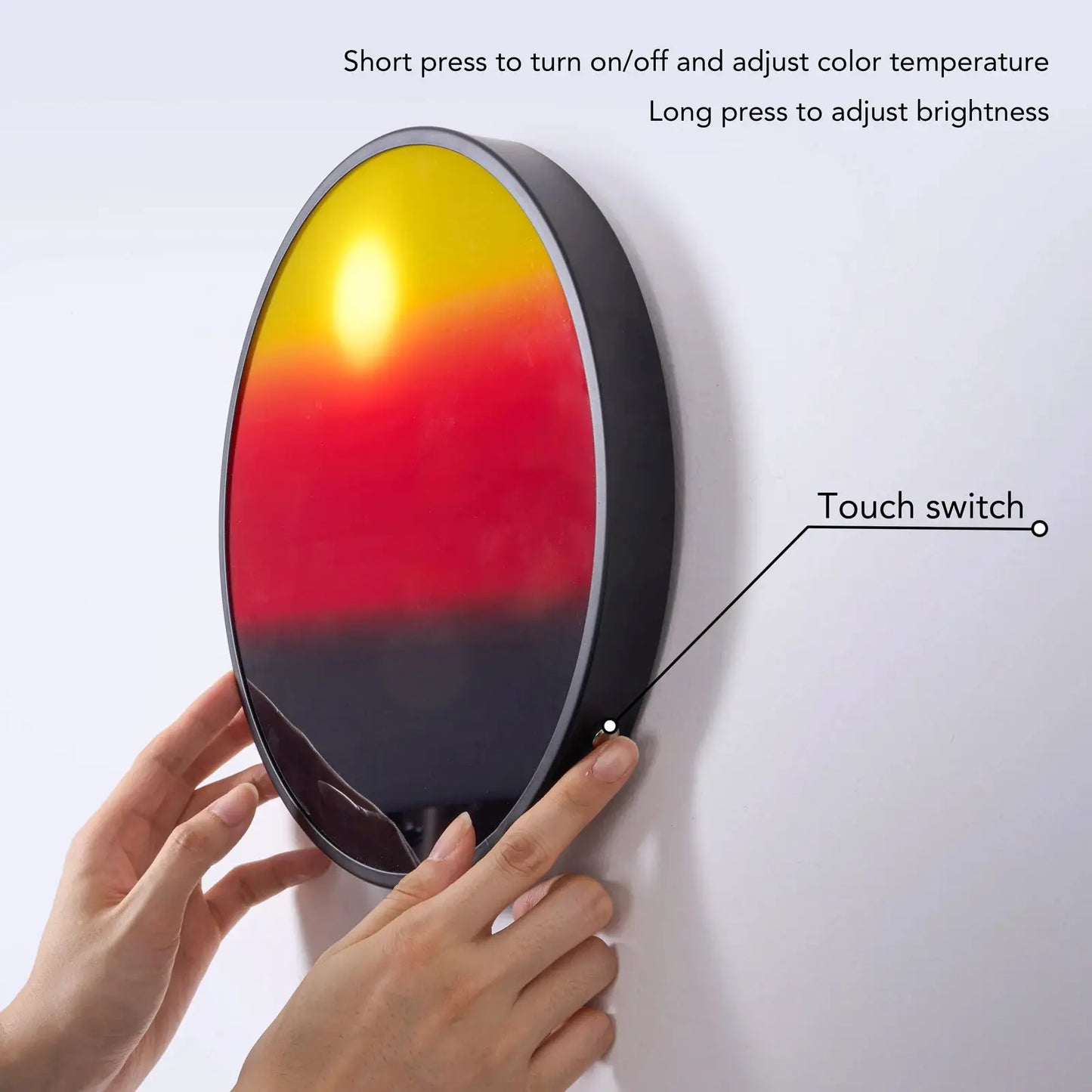 Sunset Lamp Wall Light, Sun-Tracking Ambient Lighting with Manual Sunset Mode | Modern Warm Mood Lighting for Funky Home & Offic from PriceLows™