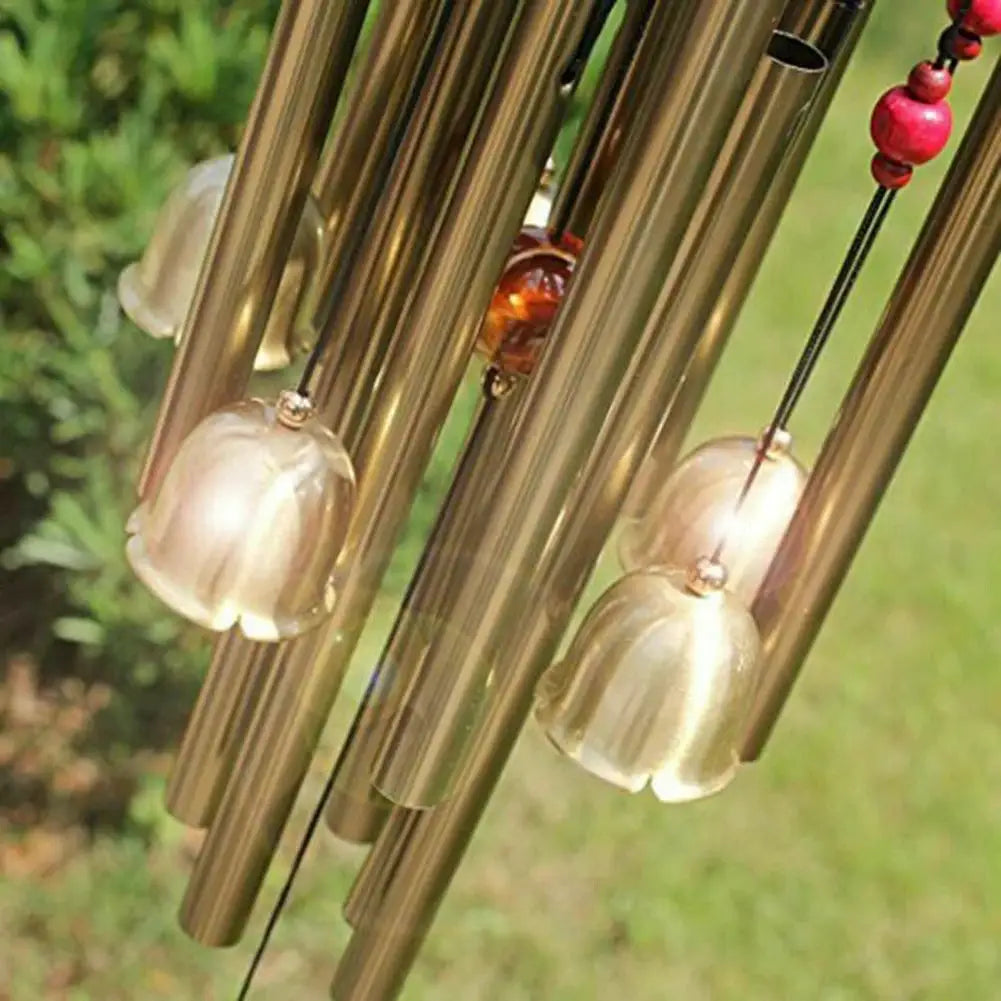 Large Wind Chime Tubes Bells Metal Church Bell Wood Metal For Outdoor Garden Yard Home Decoration Bless A Symbol Of Good Luck from PriceLows™