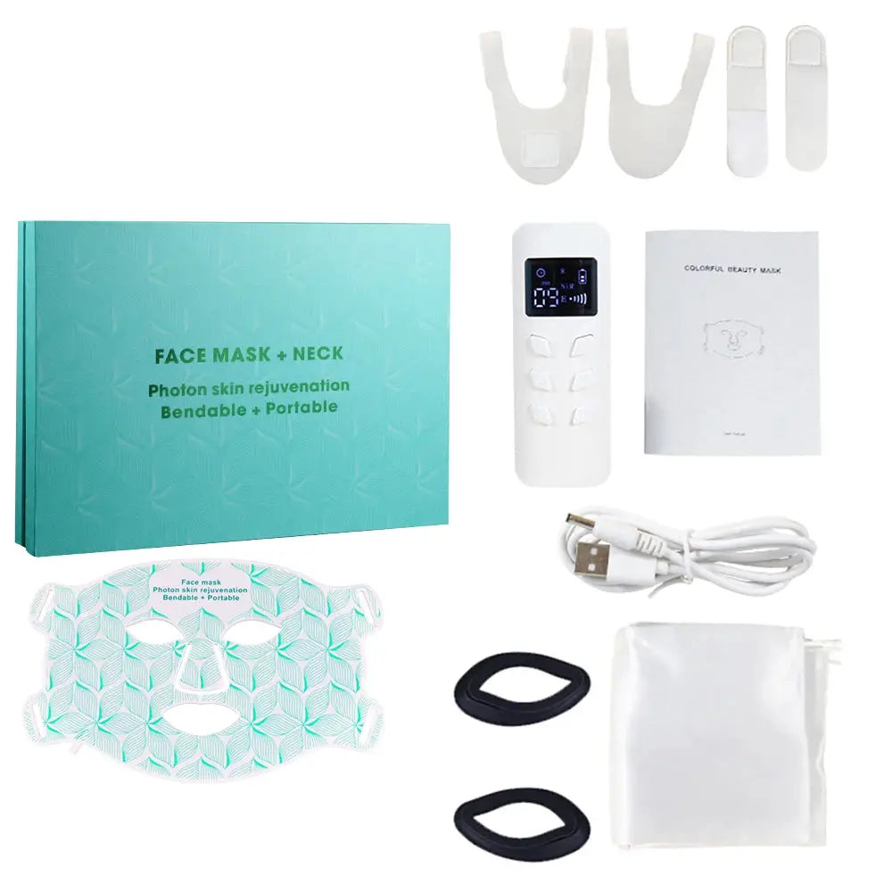 Ubilli Silicone Led Face Mask 8 Colors Red Light Therapy Infrared Flexible Soft Mask Led Therapy Anti Aging Advanced Photon Mask from PriceLows™