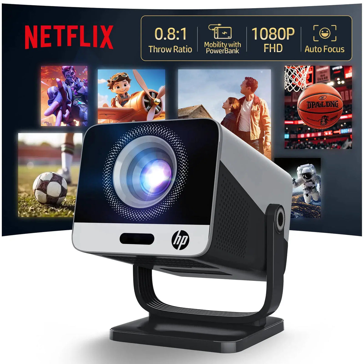 HP Projector | FHD 1080P Resolution | Bluetooth Enabled | MC475 Series