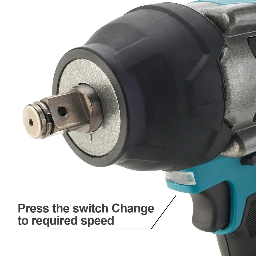 1800N.m High Torque Brushless Electric Impact Wrench 1/2'' Cordless Power Tool for Auto Repair Screwdriver Nut Remover For Makita 18V Battery Pin from PriceLows™