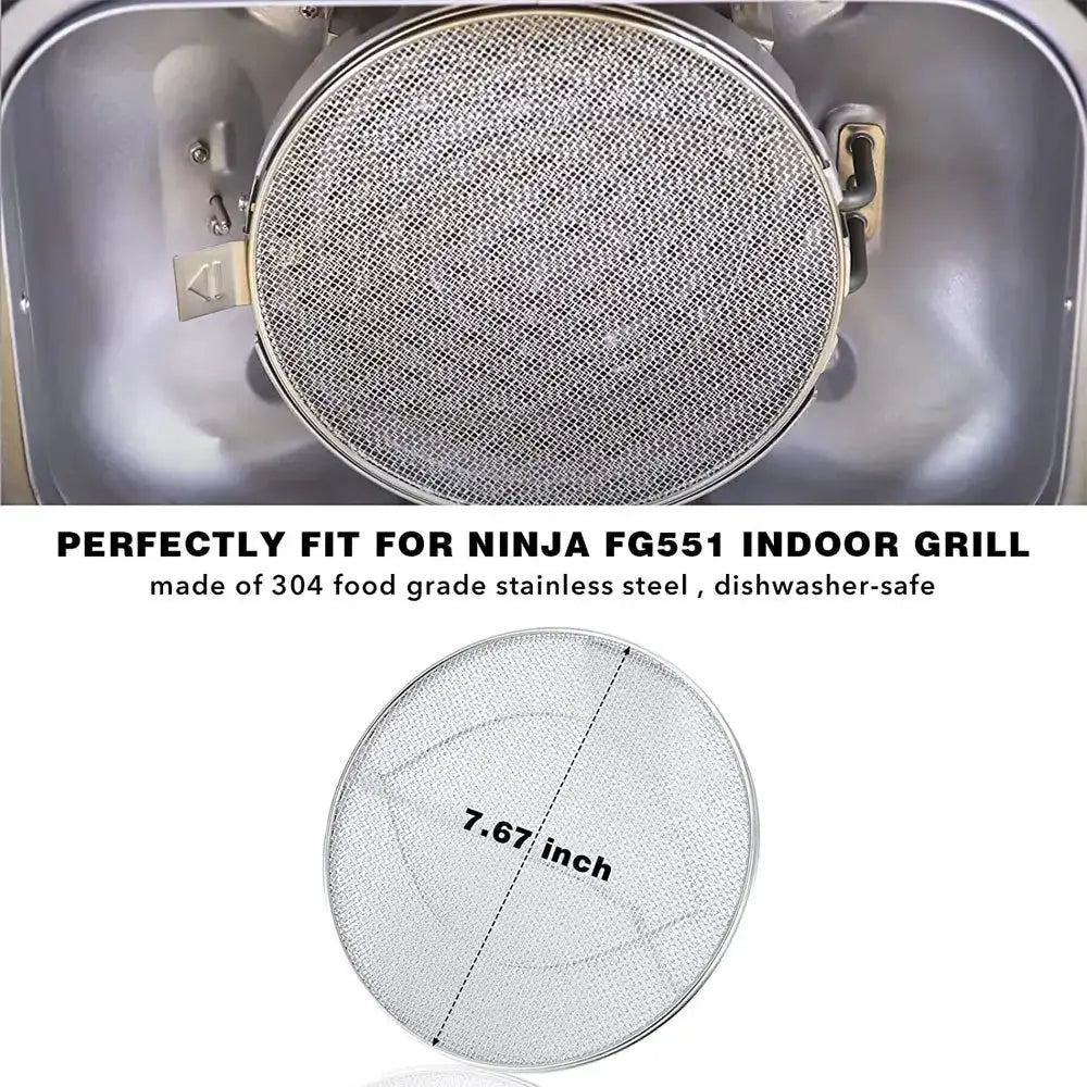 Stainless Steel Splatter Shield | For Ninja Foodi | Fits FG550 | FG550,BG500A