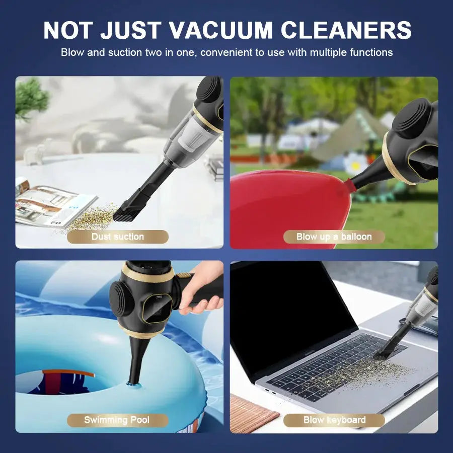 Wireless Car Vacuum Cleaner | High Power Suction | ABS Portable Design