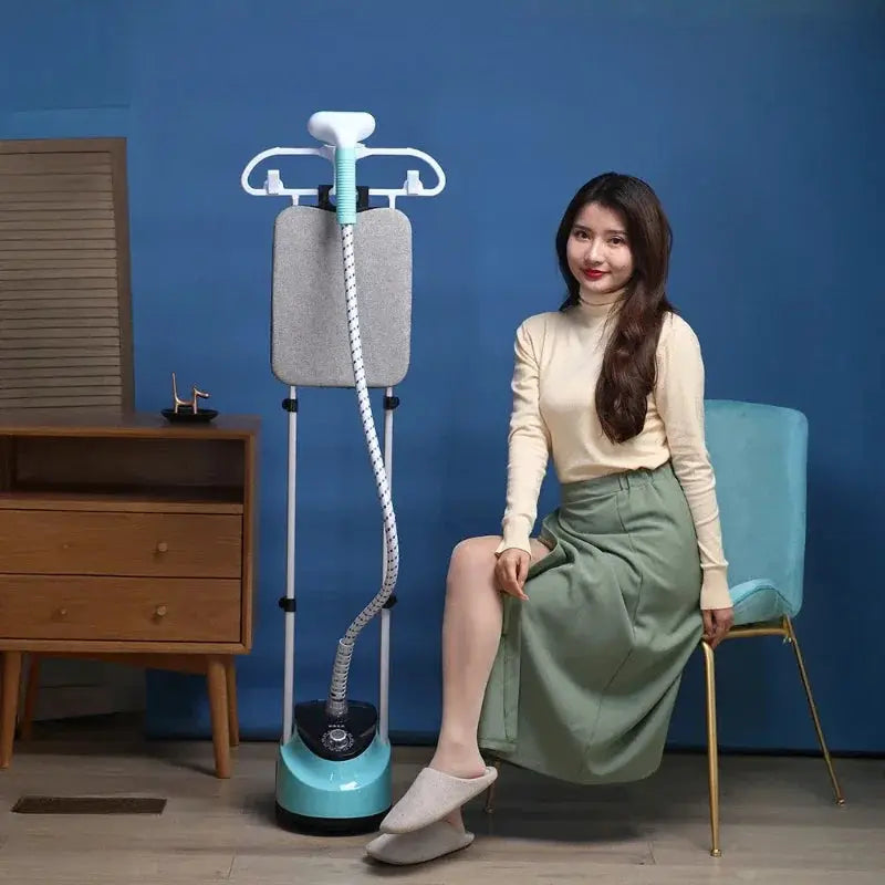 Portable Double Rod Steam Iron | Hand Held Clothes Steamer | Fast Heat Vertical Hanging