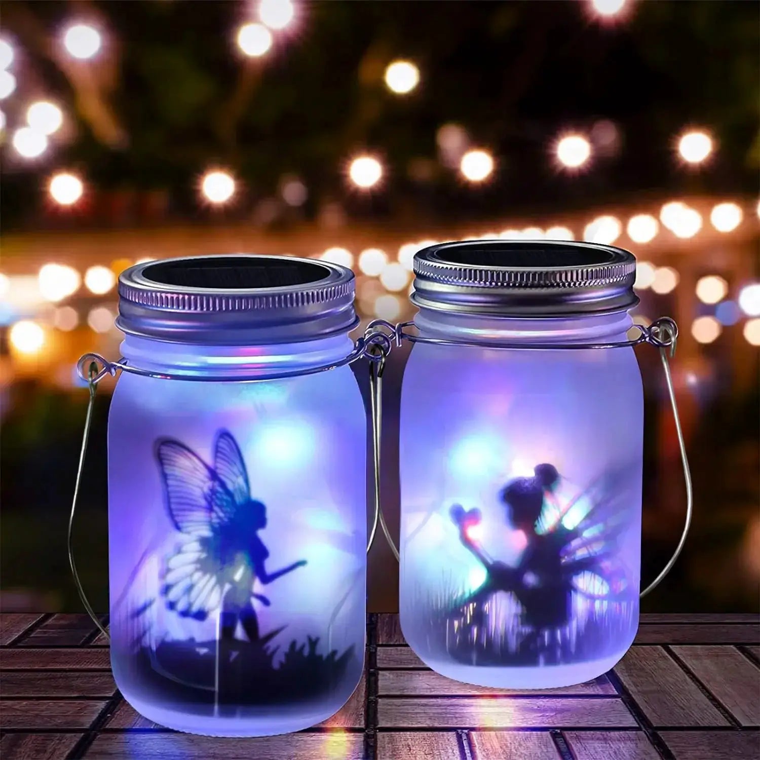 Solar Mason Jar Light Solar Lantern Fairy Lights Waterproof IP65 Hanging Standing Solar Lamp Garden Ornament for Patio Lawn from PriceLows™