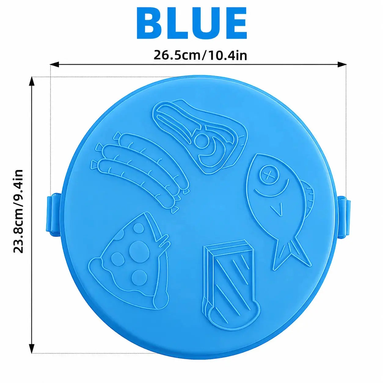 Microwave Grill Pan | Nonstick Coating | With Lid | Round Crisper Plate