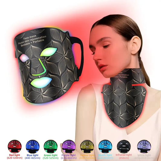 Ubilli Silicone Led Face Mask 8 Colors Red Light Therapy Infrared Flexible Soft Mask Led Therapy Anti Aging Advanced Photon Mask from PriceLows™