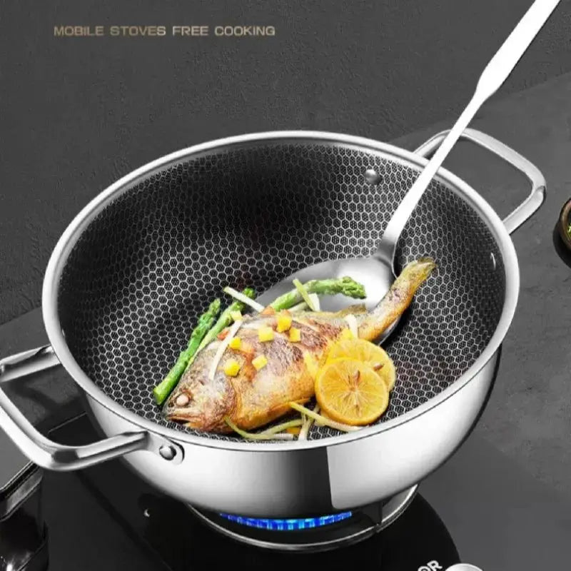 Stainless Steel Soup Pot | 3-4L Capacity | 28 cm | Gas And Induction Compatible