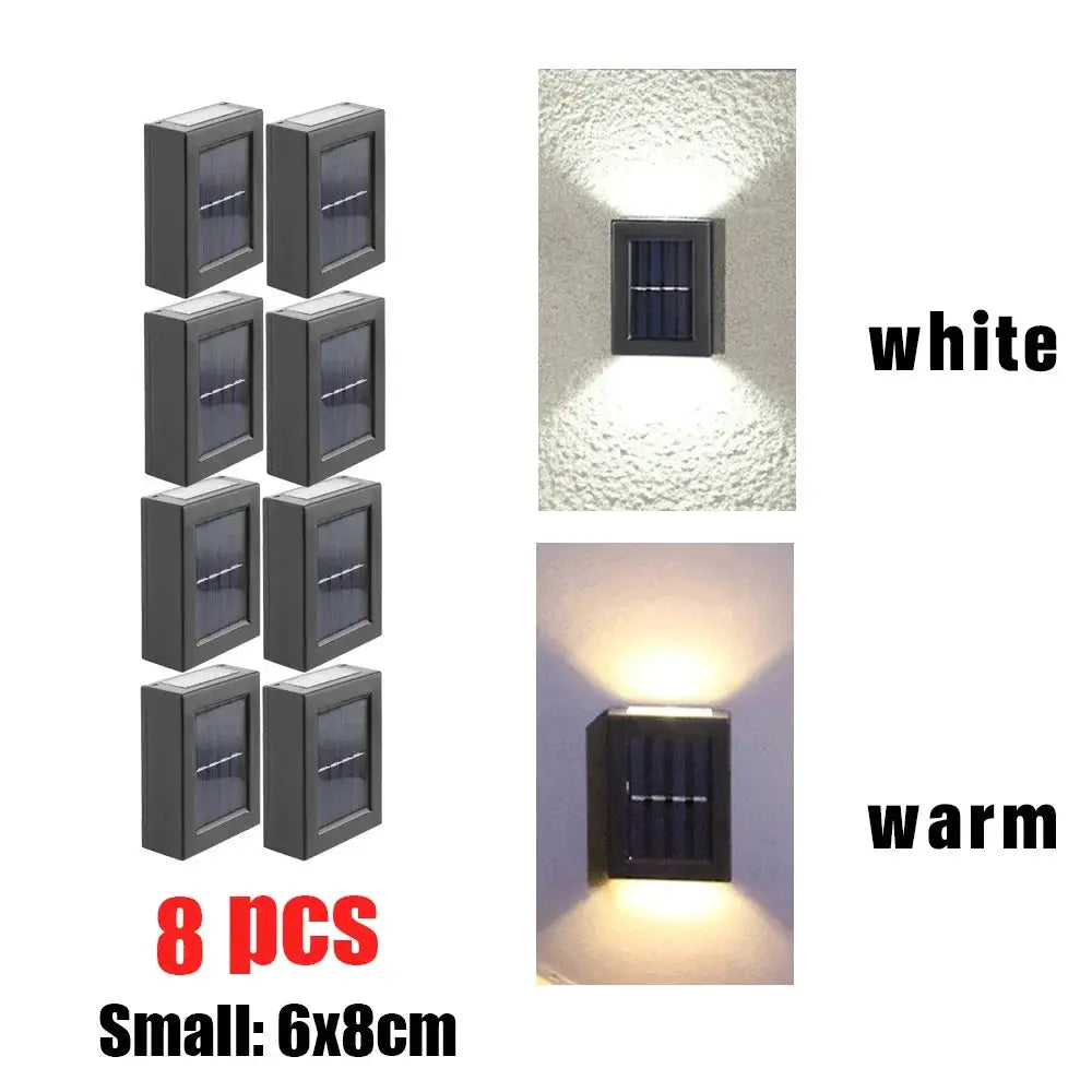 1~8PCs Wall Solar Light Waterproof Garden Solar LED Light for Outdoor Lighting Street Lamp Home Balcony Porch Yard Decoration from PriceLows™