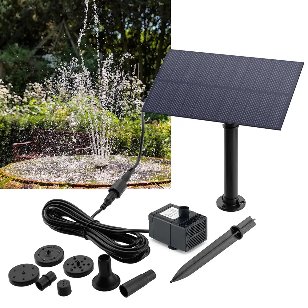 5W 5V Fountain Panel Pump Garden Decoration with Stake Solar Panel Pump Watering System Energy Saving 180L/h Kits for Fish Tank from PriceLows™