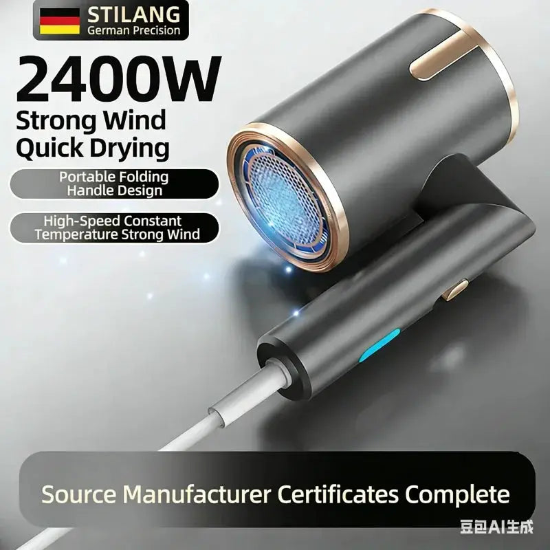 Foldable Hair Dryer | 2400W Power | Infrared Heat | Hot And Cold Air
