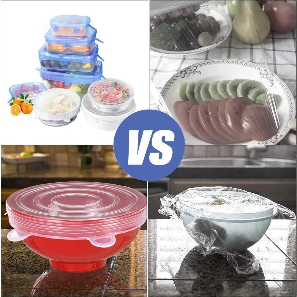 Silicone Stretch Lids | Food Grade | Reusable | Assorted Bowl Sizes