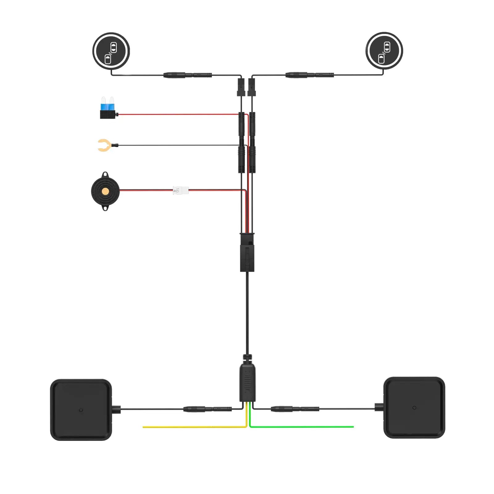 BSD blind spot blind spot monitoring overtaking and parallel auxiliary four-door door opening warning anti-collision system from PriceLows™