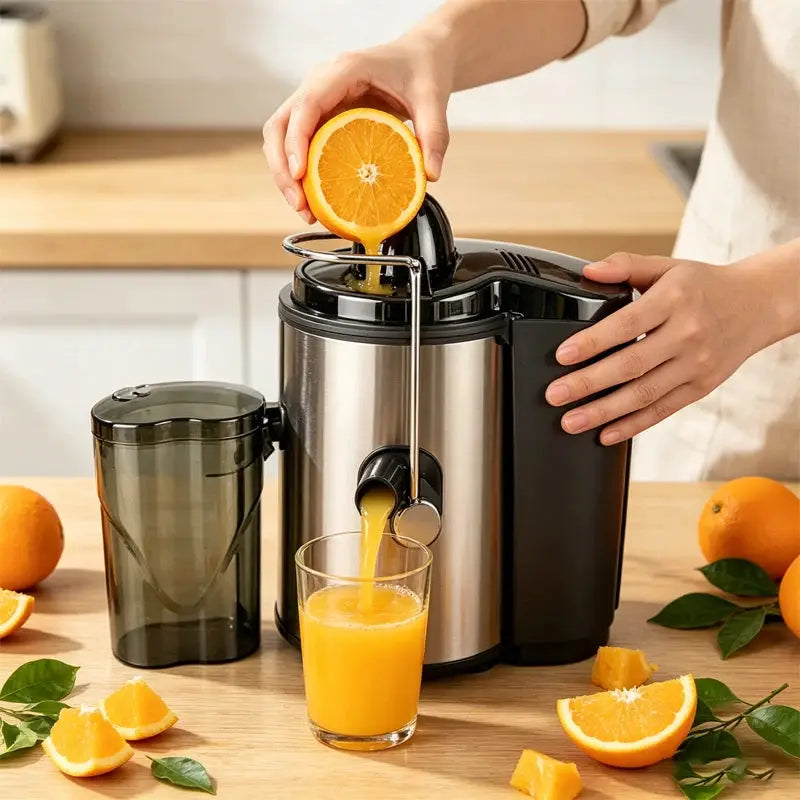 Household and commercial dual-purpose juicer with powerful motor, high-speed output fine andresidue free juice, large capacity machine, material, high temperature resistance, odorless fruit andvegetable fresh pressing juicer from PriceLows™