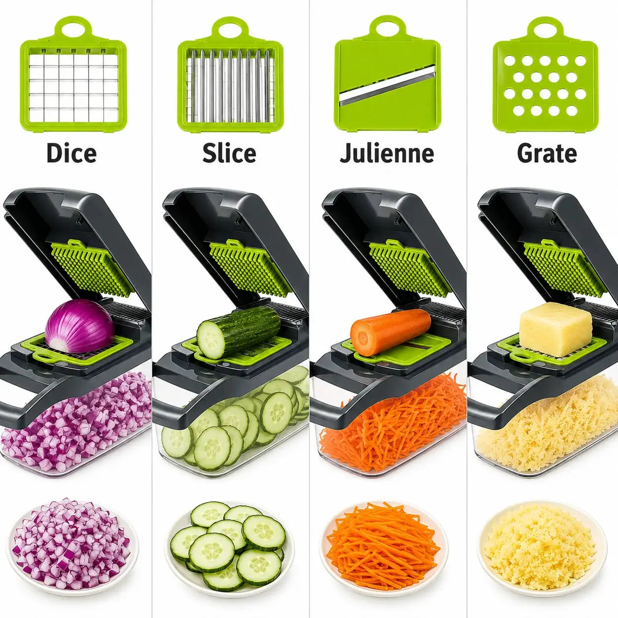 Vegetable Chopper | 16 In 1 Function | With Container | Meal Prep Tool