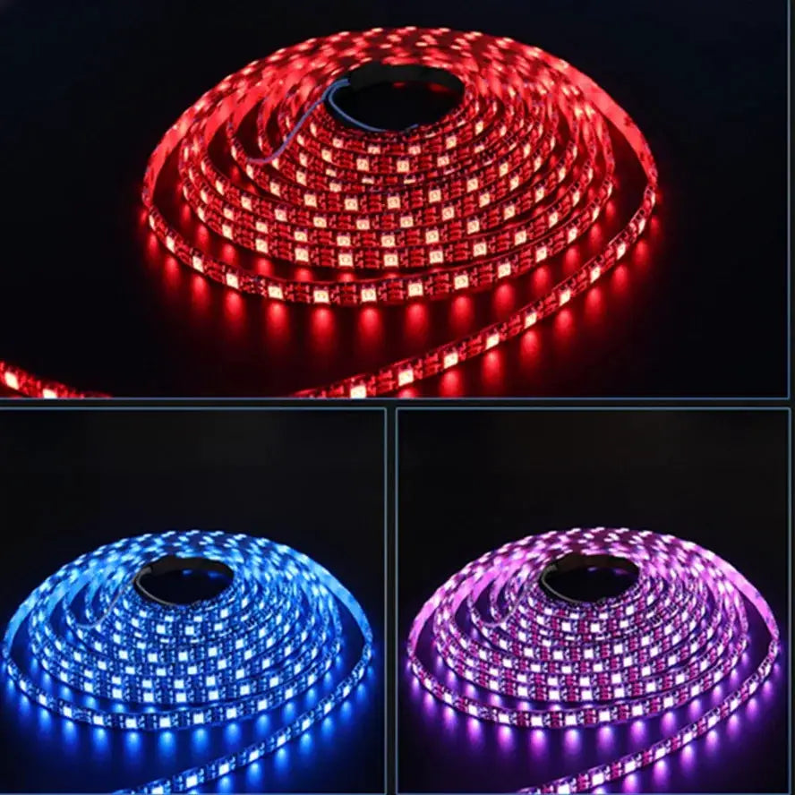 5V Independent Control WS2812B IC Led Lights RGB Led Strip Light IP65 IP68 Waterproof Smart Pixels Magic Light Black White PCB from PriceLows™