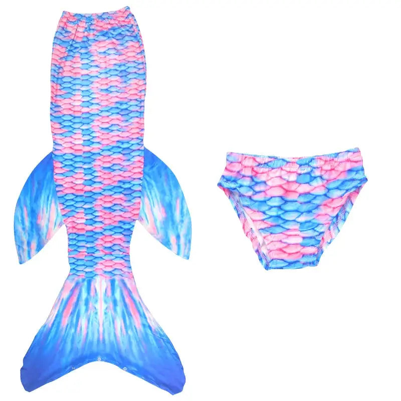 Children Mermaid Swimsuit Bathing Suit Mermaid Princess Cosplay Costume for Girls Pool Party Swimmable Clothing with Shorts from PriceLows™