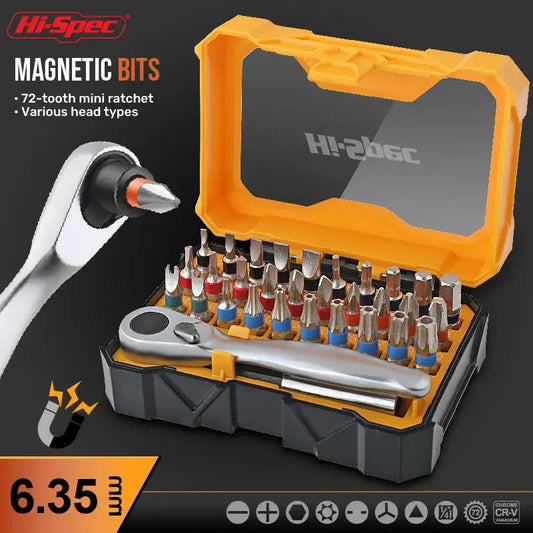 Hi-Spec 72-T Mini Ratchet Socket Wrench Set Magnetic Screwdriver Kit with Torx Screwdrivers And Bits from PriceLows™