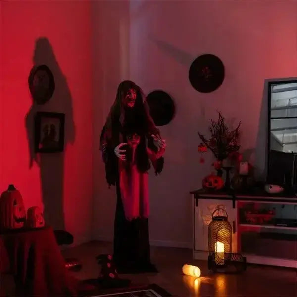 LED Halloween Vampire Decoration | Realistic Sculpt | Plastic Build |