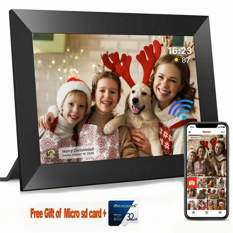 Digital Photo Frame | 10.1 Inch IPS Touch Screen | 64 GB Built In Memory