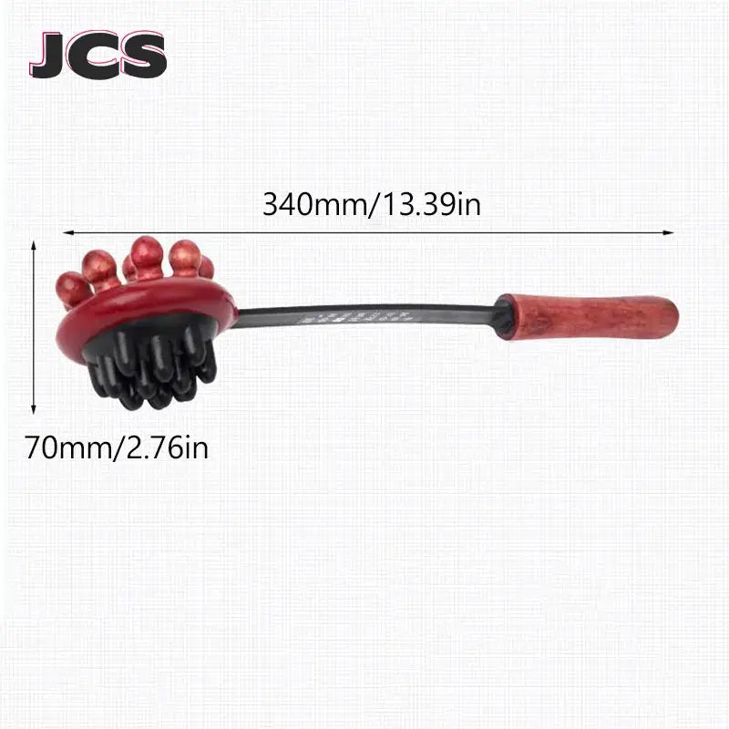 Wooden Massage Hammer | Ergonomic Design | Handheld Body Massager