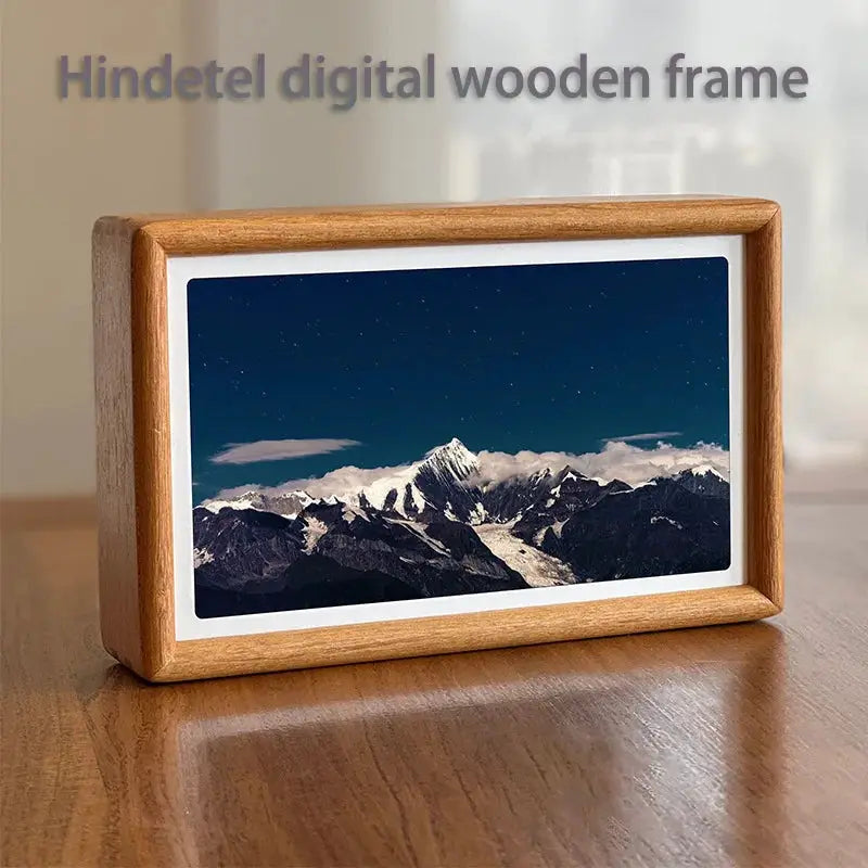 Wooden Digital Photo Frame | 8 GB Memory | 1024x768 Touch Display | WiFi