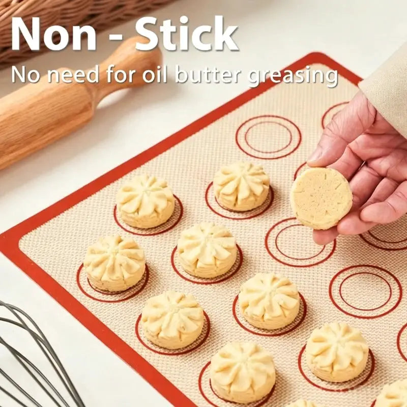 Silicone Baking Mat | 0.4mm Thick | Nonstick | 2 Pack