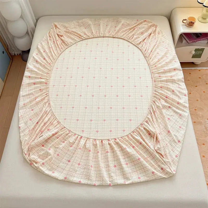 Spring & Summer New Arrival – Puff Chiffon Printed Fitted Bed Sheet for Girls / Kids / Bedroom Decor from PriceLows™