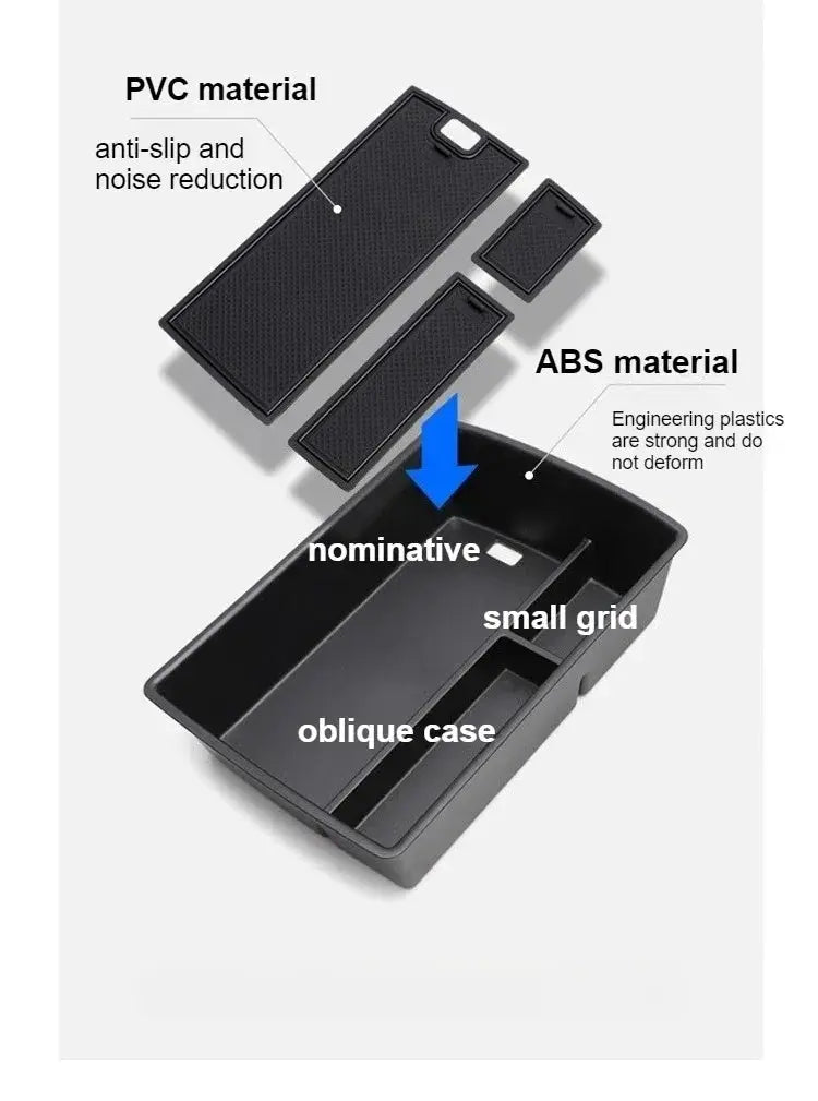 Armrest Storage Box For Leapmotor C10 2024-2026 Car Organizer Case Center Console Storage Tray Auto Interior Accessories TPE from PriceLows™