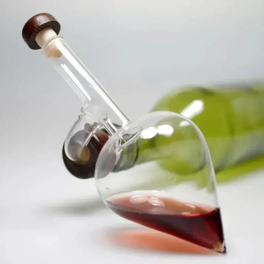 Round and Peach Shaped Transparent Red Wine Aerator Quick Pour Spout Portable Decanter for Red Wine Bottles Sobering Device from PriceLows™