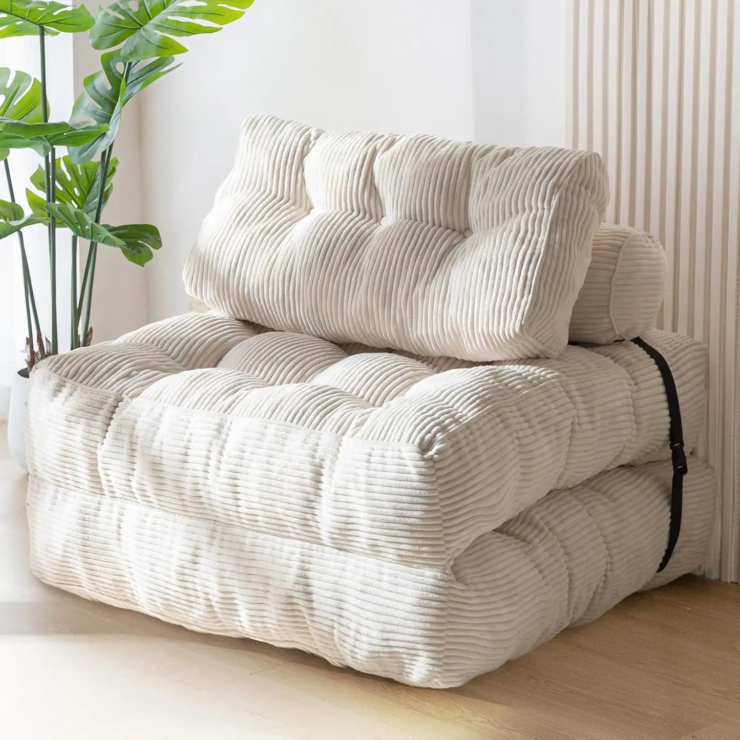 Sofa Bed | Fabric Upholstery | Foldable Modular Corner | Single