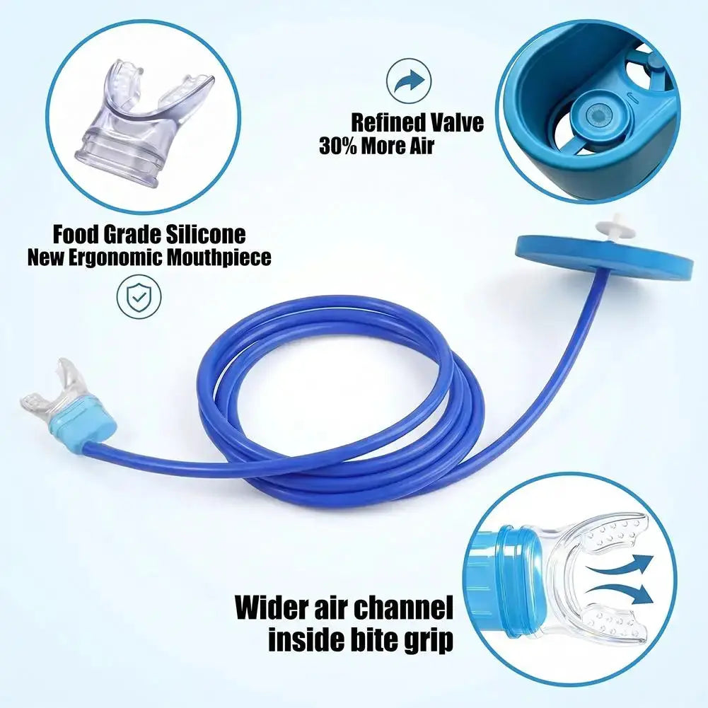 Snorkel | Food Grade Silicone | Leak Proof Safety Connector | Adult