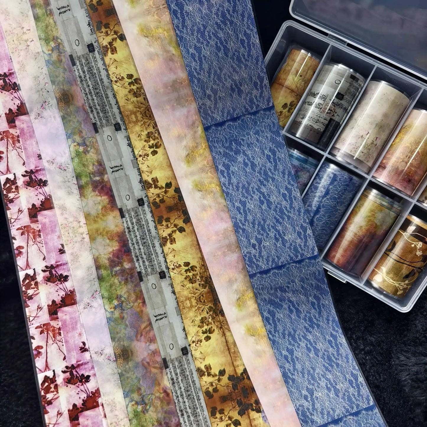 10Rolls Halloween Flower Plaid Angel Marble Bow Nail Foils Transfer Paper Nail Art Stickers Decal Nails Decoration from PriceLows™