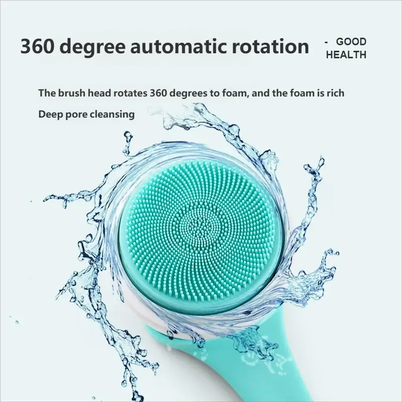 HOMEFISH Waterproof Electric Massage Shower Brush Multifunctional Long Handle Back Scrubbing Facial Washing Device for Bathroom from PriceLows™