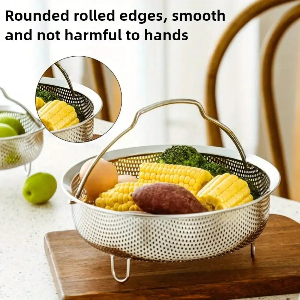 Stainless Steel Steamer Basket | 304 | Instant Pot Compatible | Rice Cooker