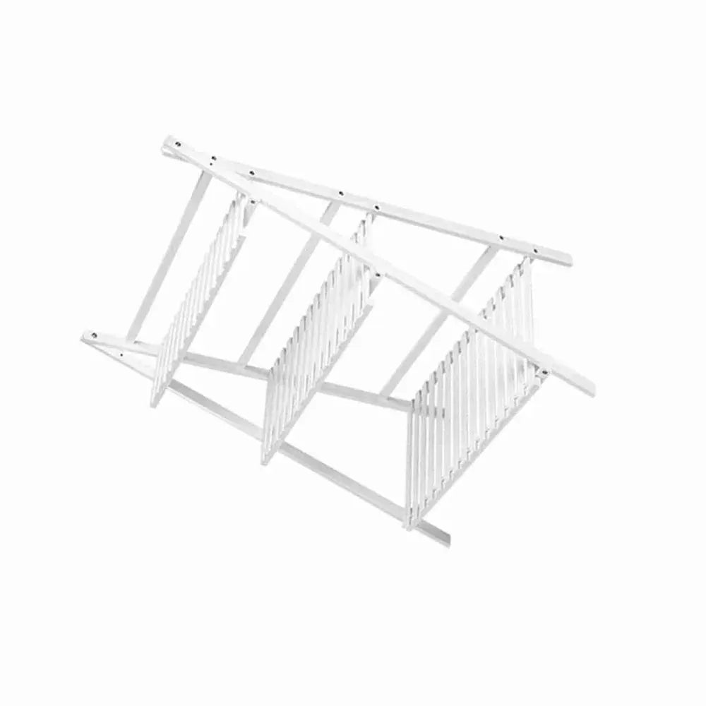Multi Layer Foldable Plant Pots Rack Stand Shelf for Balcony Living Room Garden Patio(White) from PriceLows™