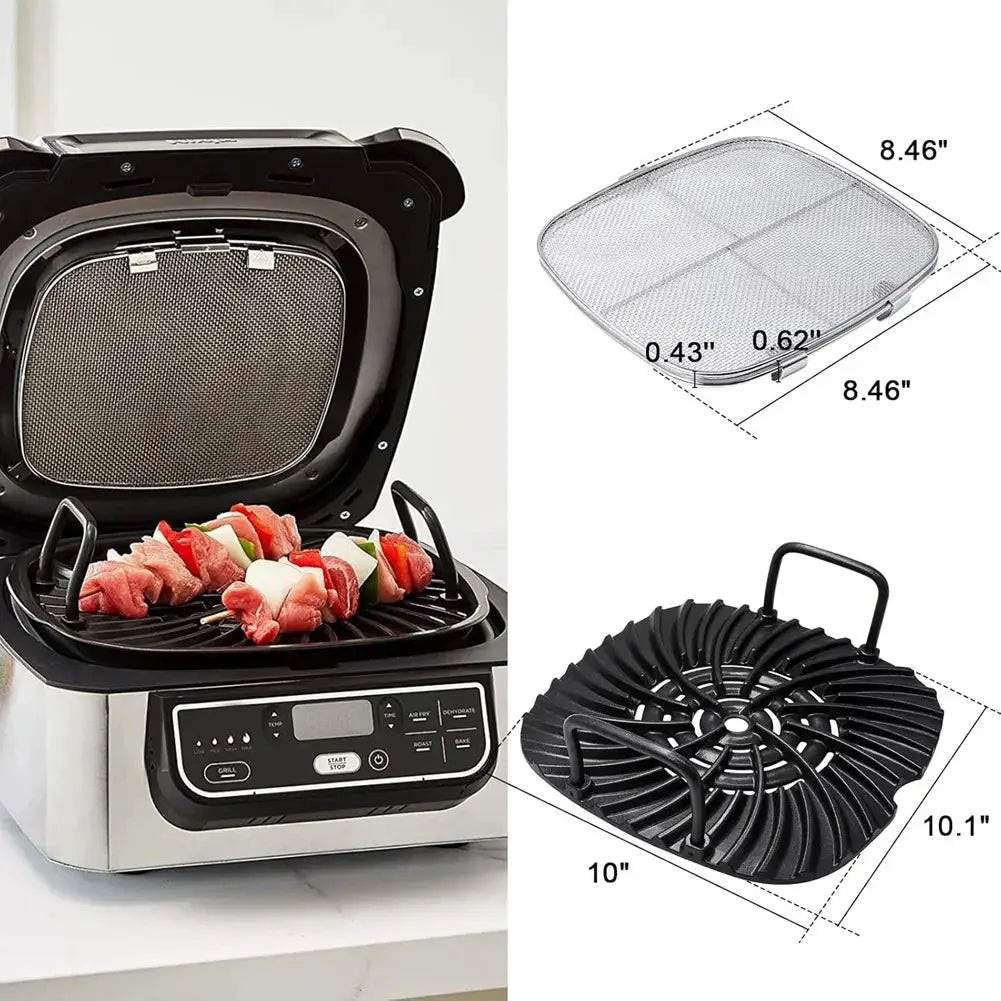 Ninja Foodi Splatter Shield | Stainless | Grill Plate | AG301 AG400 AG300 IG350Q