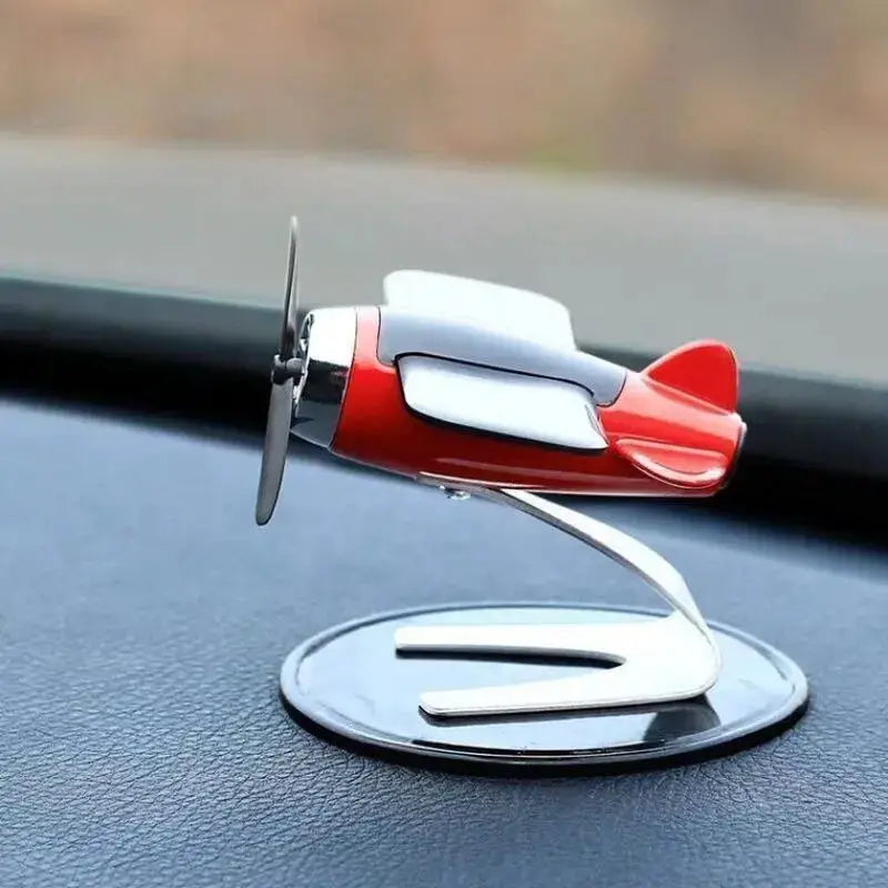 Solar Airplane Ornament | Resin Material | Solar Powered | Standard Size
