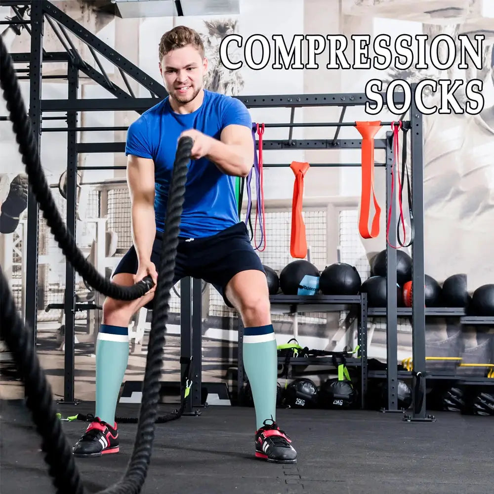 Compression Socks | 15-20 MmHg Medium Support | Unisex | 6 Pack
