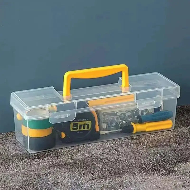 SUSU Handheld Toolbox Portable Large Capacity Thickened Plastic Hardware Tool Storage Box With Handle Tool Organizer Box from PriceLows™
