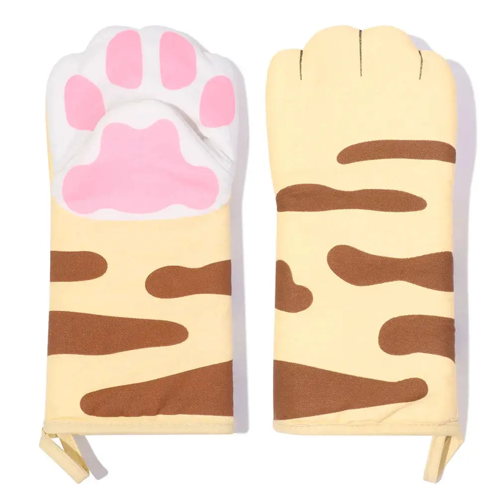 Oven Mitts | Non-Slip | Insulated Cotton | 30 x 13 cm