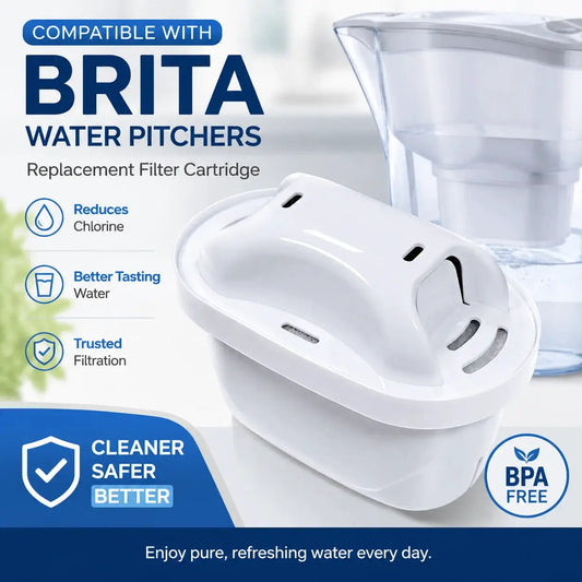 1/2/4/6pack Water Filter Cartridge Compatible for Brita Maxtra Maxtra+ Pitcher Jug Replacement Filter Reduce Limescale Chlorine from PriceLows™