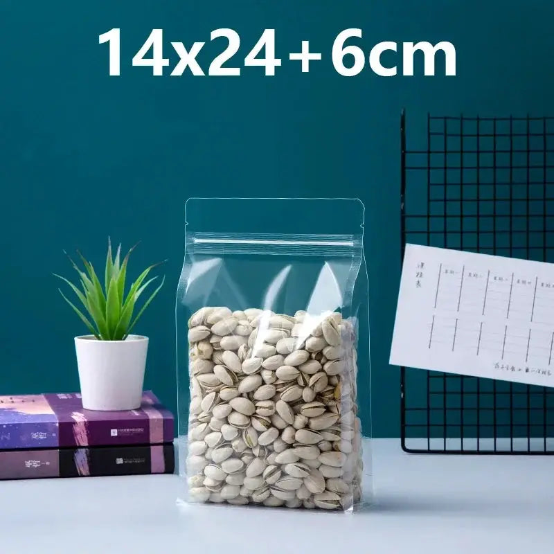 Zip Lock Bags | Capacity 150ml | Stand Up Pouches With Handle | 50 Pcs