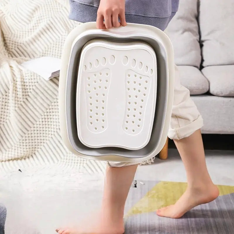 Foldable Foot Bath | Silicone Bucket | With Massage Points