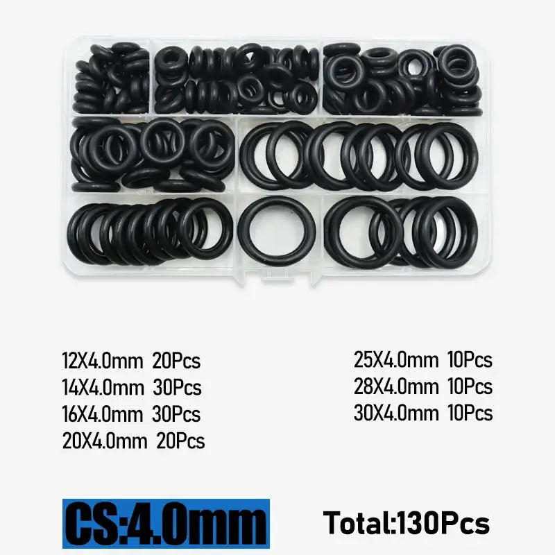 O Ring CS 1.0 1.5 to 4.0mm Sealing Washer Nitrile Rubber O-ring Faucet Plumbing Gaskets Oil Resistant High Temperature Oring Kit from PriceLows™