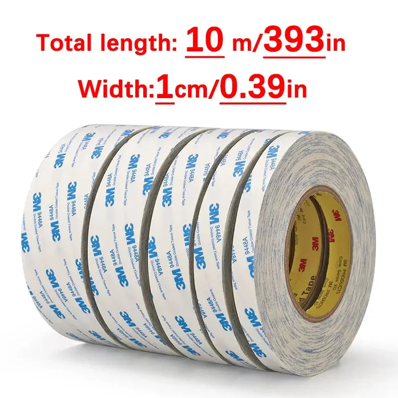 Double Sided Adhesive Tape | 3M 9448A | 0.15mm Thick | White Nonwoven Roll