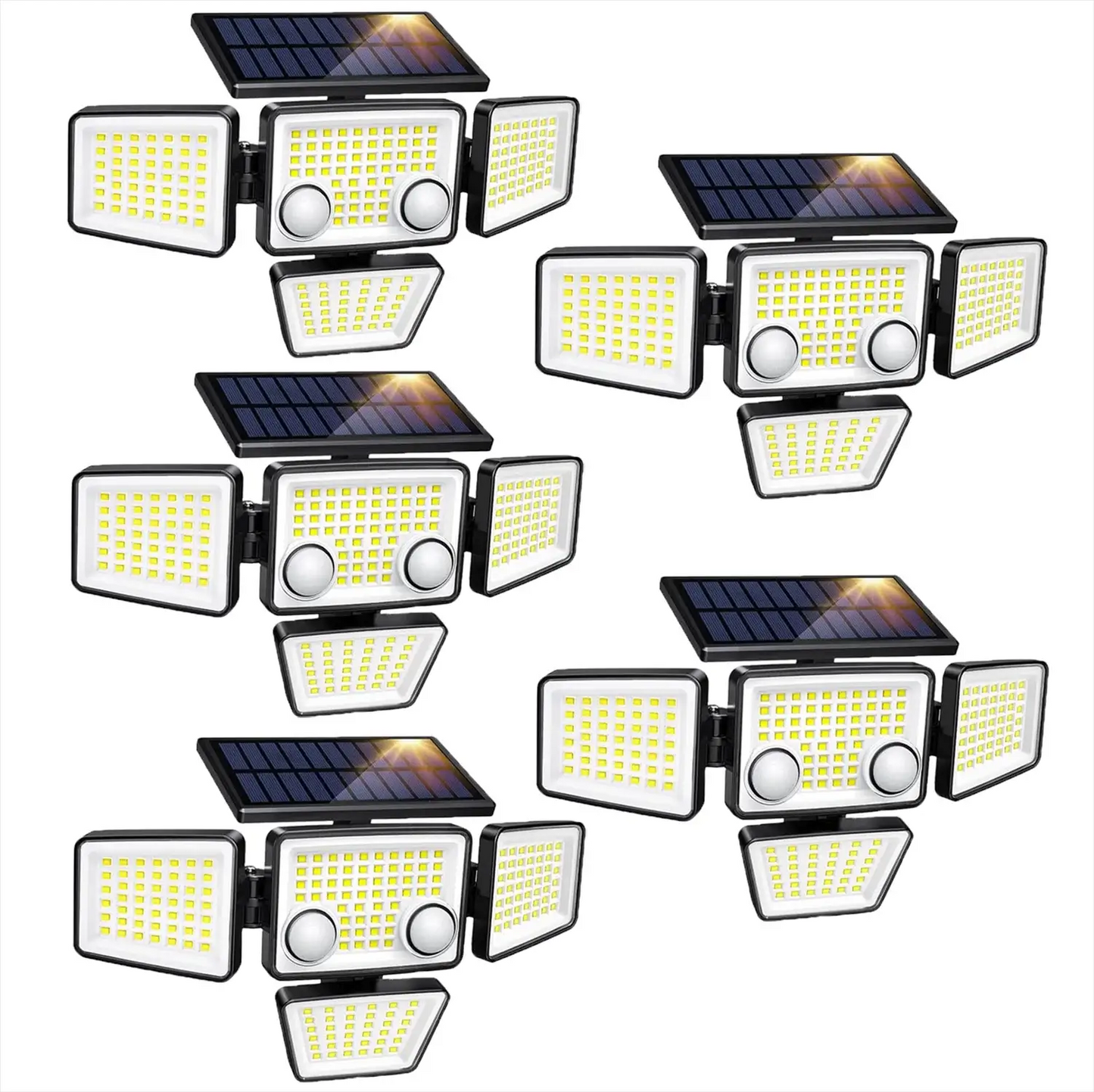 Solar Outdoor Lights - 3000LM 188 LED Motion Sensor Lights Solar Flood Security Lights for Backyard Yard Patio from PriceLows™