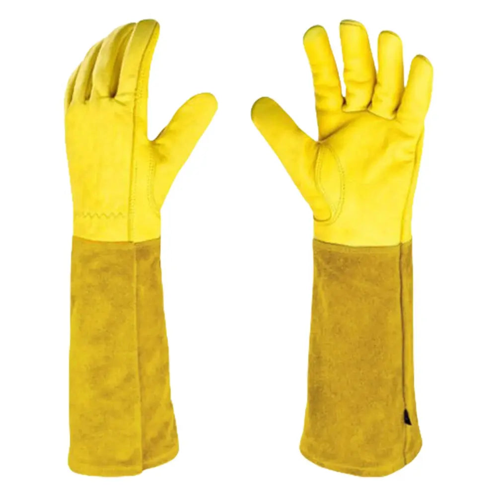 1 Pair Long Thorn Proof Gardening Gloves with Forearm Protection Leather Labor Protection Long Elbow Gloves Best Garden Gift from PriceLows™